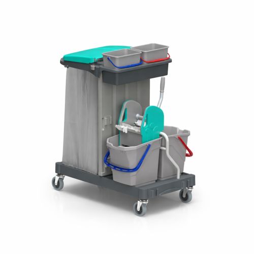 Chariot de ménage à support fixe et presse à mâchoire nouvelle génération
