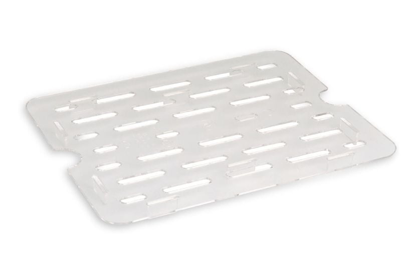 Grille de fond égouttoir pour bac gastro en copolyester transparent