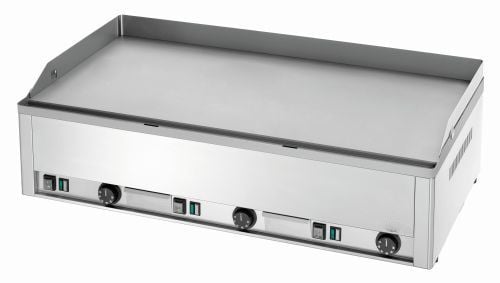 Plancha électrique 3 zones de cuisson lisses