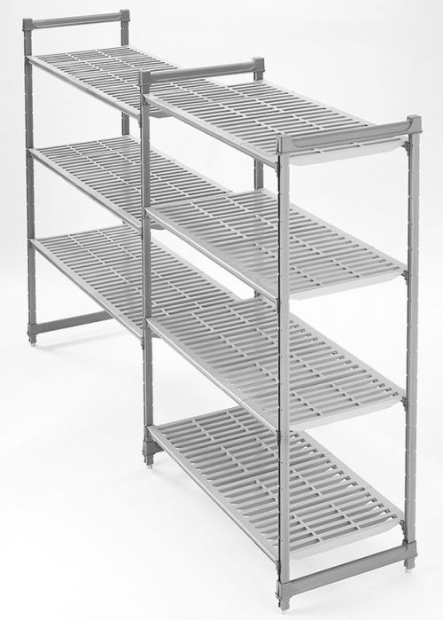 Rayonnage alimentaire : Unité additionnelle pour rayonnage composite hauteur 2140 mm