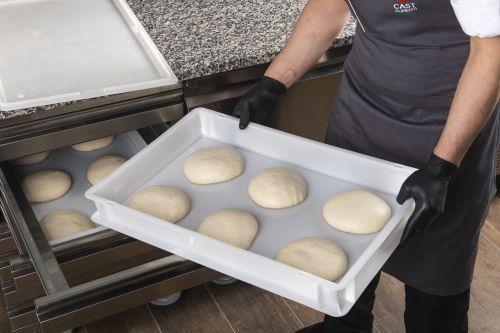 Lot de 6 bacs à pâtons 60 x 40 cm – 2 hauteurs disponibles, empilables et hermétiques