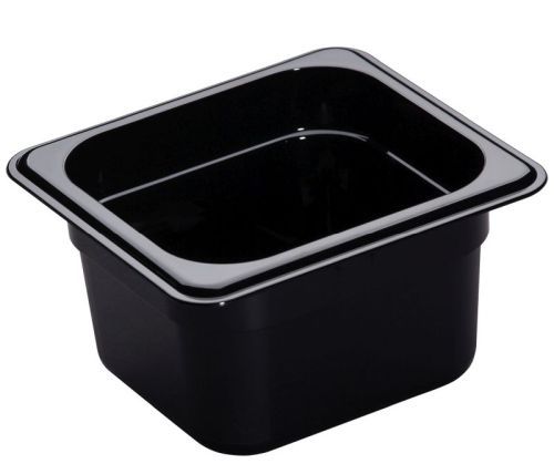 Bac gastro haute température noir GN1/6 profondeur 100 mm