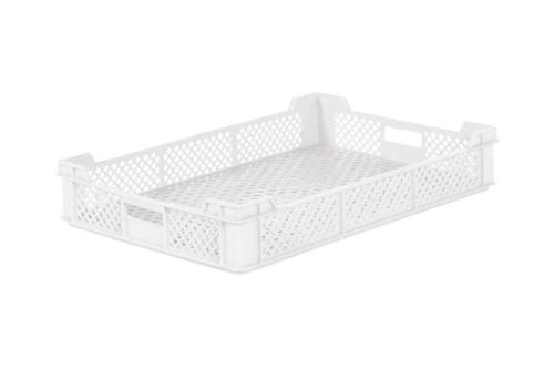 Bac de stockage blanc gerbable