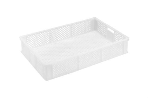 Bac stockage blanc ajouré - hauteur 120 mm