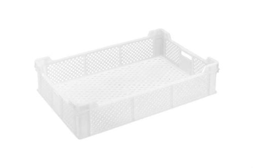 Bac de stockage blanc gerbable