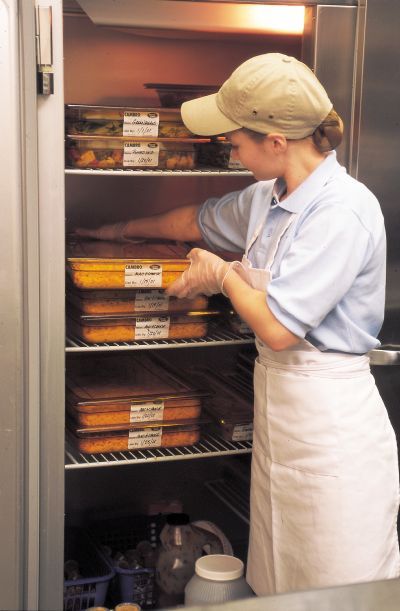 Bacs gastro basse température en frigo