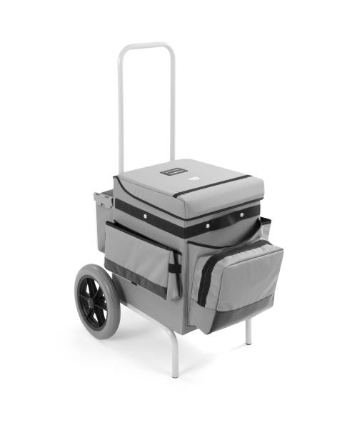 Chariot de service compact pour hôtel avec rangements modulables