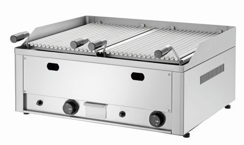 Grill pierre de lave gaz à 1 ou 2 zones chauffantes