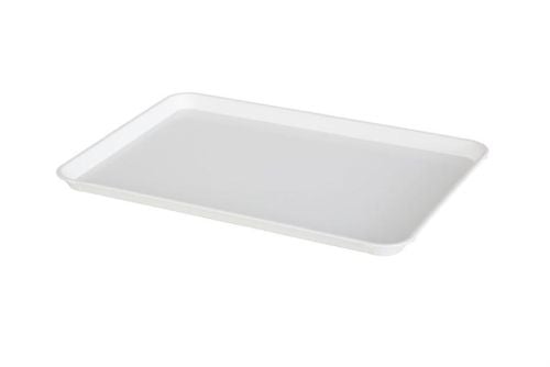 Plateau ABS alimentaire supermarché 580 X 410 blanc