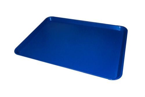 Plateau ABS alimentaire supermarché 580 X 410 bleu