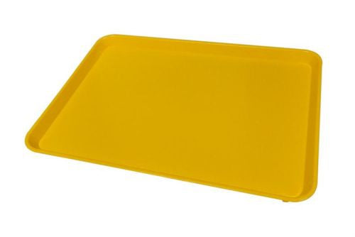 Plateau ABS alimentaire supermarché 580 X 410 jaune
