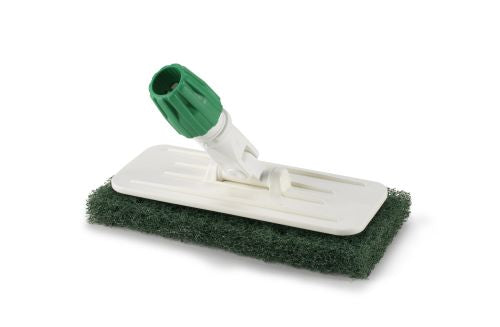 Porte tampon articulé + tampon abrasif vert