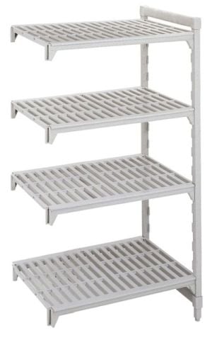 Rayonnage alimentaire Premium - Unité additionnelle - Hauteur 1800 mm - 4 étagères