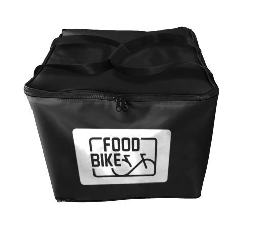 Sac à dos étanche noir transport conteneur alimentaire