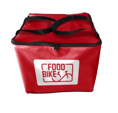 Sac à dos étanche rouge transport conteneur alimentaire